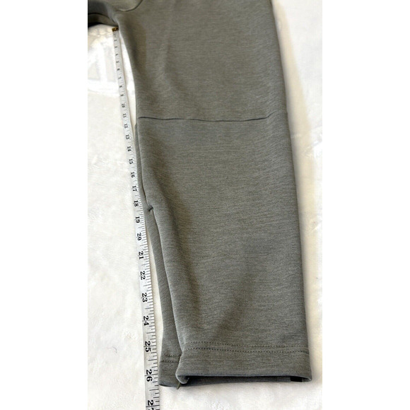 Adidas Climalite Jogger Pants Sz L Green Zip Pockets Pull On Zip Legs Athleisure - Picture 5 of 12